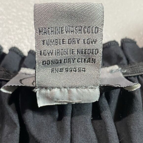 Spoon Jeans Blouse Corset Tie Peplum Elastic Boat Neck Womens 2X Black - Picture 12 of 12